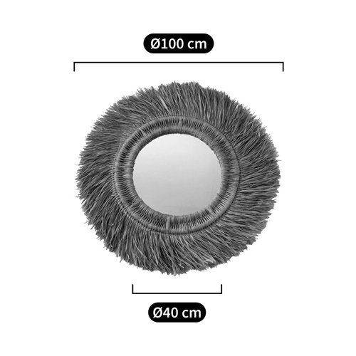 Зеркало из ротанга и сизаля WICKER MIRROR 100 в Липецке