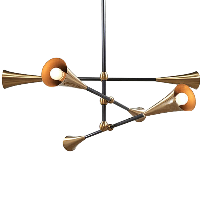 Люстра Sigrade Chandeliers Черный Латунь Люстра Sigrade Chandeliers Черный Латунь в Липецке | Loft Concept