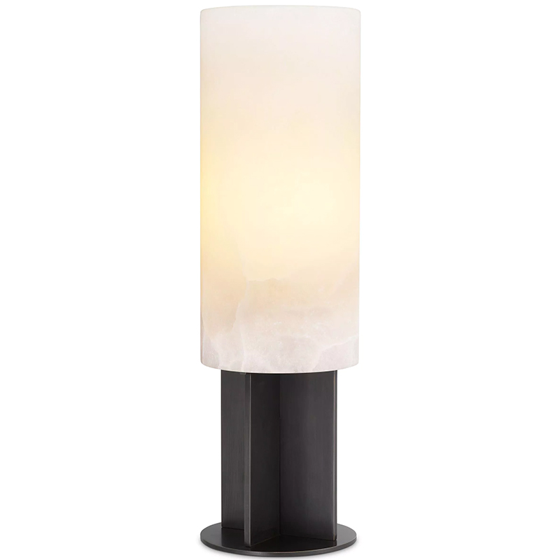 Настольная лампа Eichholtz Table Lamp Giorgina Bronze Белый Темная бронза Черный Настольная лампа Eichholtz Table Lamp Giorgina Bronze Белый Темная бронза Черный в Липецке | Loft Concept