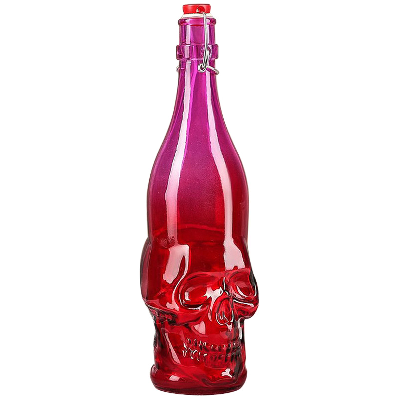 Бутылка с крышкой Scull Красный Розовый Бутылка с крышкой Scull Красный Розовый в Липецке | Loft Concept