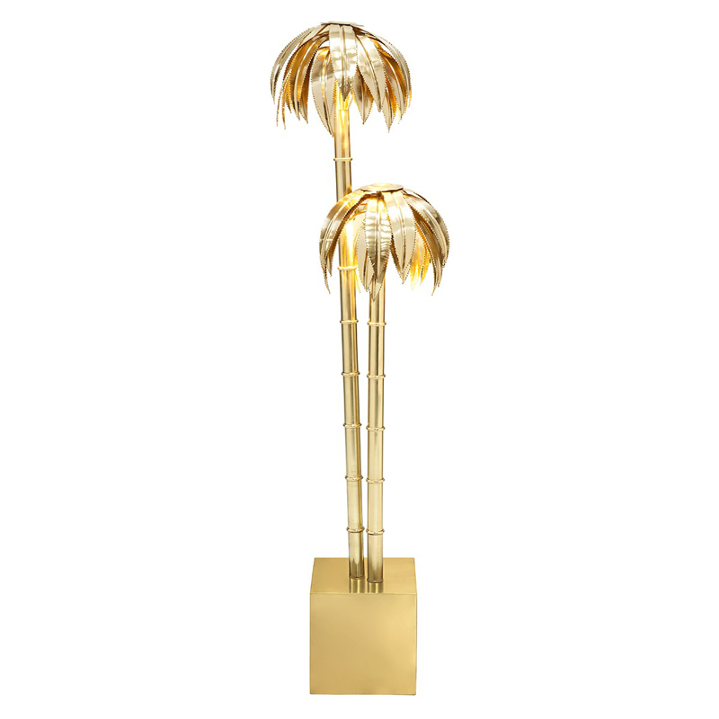 Торшер FLOOR LAMP PALMERY X2 Brass Латунь Торшер FLOOR LAMP PALMERY X2 Brass Латунь в Липецке | Loft Concept