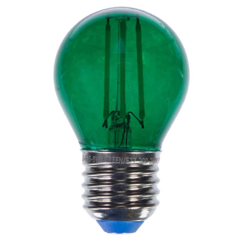 Зеленая прозрачная лампочка LED E27 5W Зеленый Зеленая прозрачная лампочка LED E27 5W Зеленый в Липецке | Loft Concept
