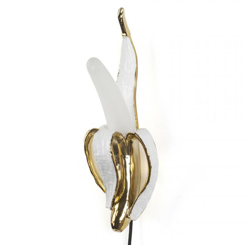 Бра Seletti Banana Lamp Phooey Глянцевое золото Белый Бра Seletti Banana Lamp Phooey Глянцевое золото Белый в Липецке | Loft Concept