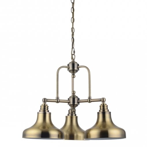 Люстра Bell Marine Chandelier 3 Латунь Античная полированная Люстра Bell Marine Chandelier 3 Латунь Античная полированная в Липецке | Loft Concept