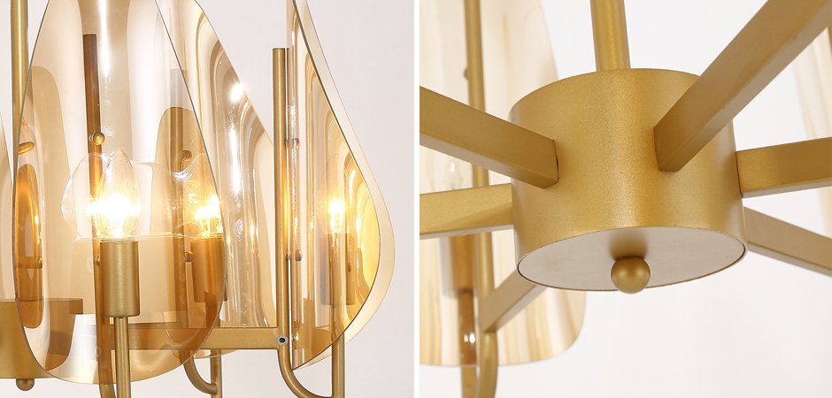 Люстра Chandelier Max Ingrand Fontana Arte Amber glass Люстра Chandelier Max Ingrand Fontana Arte Amber glass - Loft-Concept в Липецке