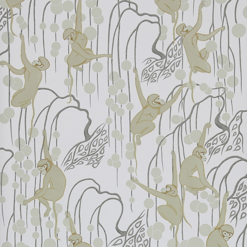 Обои ручная роспись Deco Monkeys Biscuit on dyed paper Обои ручная роспись Deco Monkeys Biscuit on dyed paper в Липецке | Loft Concept