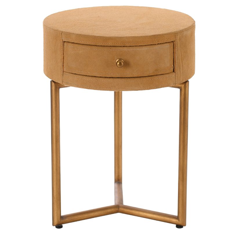Приставной стол Suede Side Table Медь Приставной стол Suede Side Table Медь в Липецке | Loft Concept