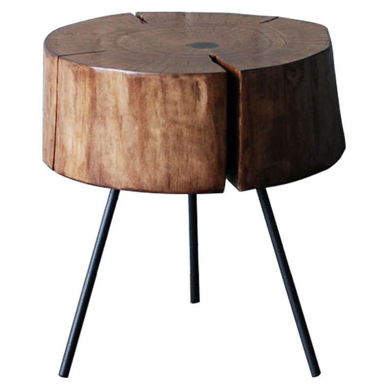 Приставной стол Munro Industrial Metal Rust Side Table Коричневый Черный Приставной стол Munro Industrial Metal Rust Side Table Коричневый Черный в Липецке | Loft Concept