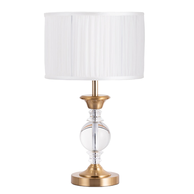 Настольная лампа Fluid glass lamp Белый Прозрачный Золотой Настольная лампа Fluid glass lamp Белый Прозрачный Золотой в Липецке | Loft Concept