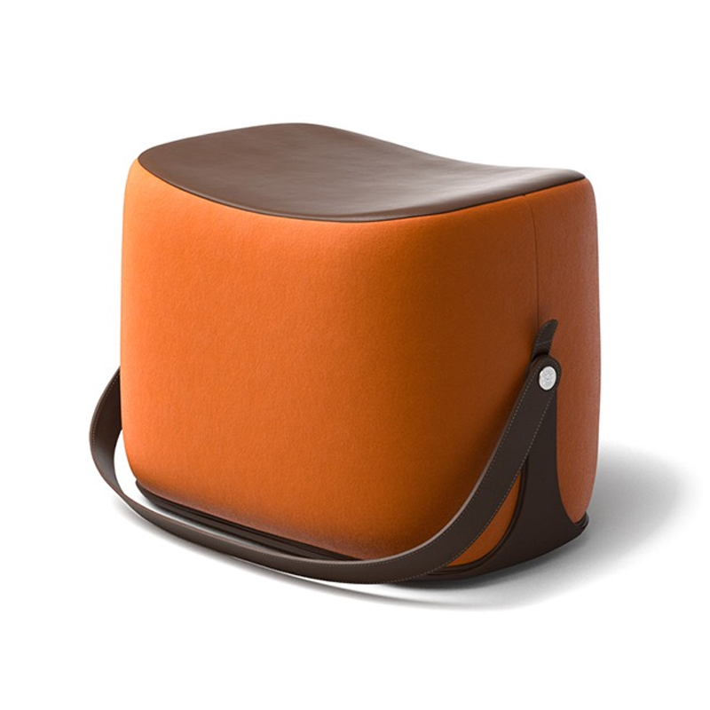 Пуф Langtry Pouf Orange Коричневый Оранжевый Пуф Langtry Pouf Orange Коричневый Оранжевый в Липецке | Loft Concept