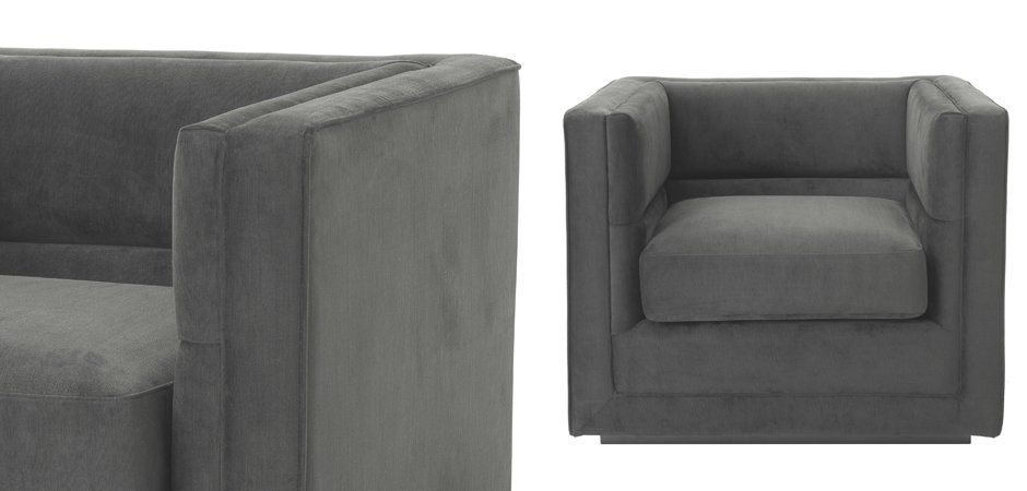 Кресло Eichholtz Сhair Adonia Anthracite Кресло Eichholtz Сhair Adonia Anthracite - Loft-Concept в Липецке