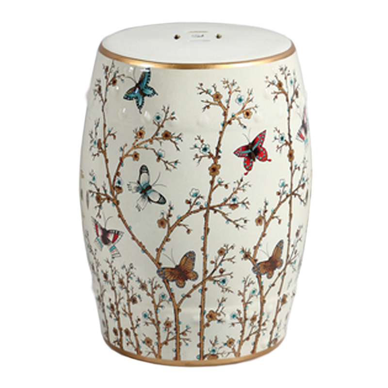 Керамический табурет Flowers & Butterflies Мульти Керамический табурет Flowers & Butterflies Мульти в Липецке | Loft Concept