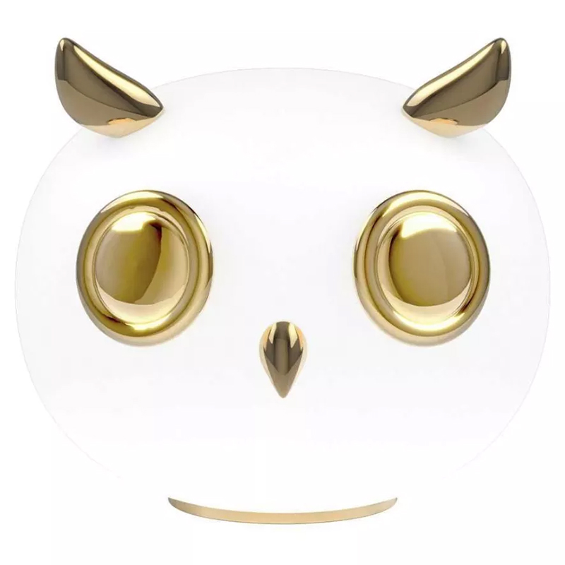 Настольная лампа Moooi Pet Light Uhuh Сова Белое матовое стекло Глянцевое золото Настольная лампа Moooi Pet Light Uhuh Сова Белое матовое стекло Глянцевое золото в Липецке | Loft Concept