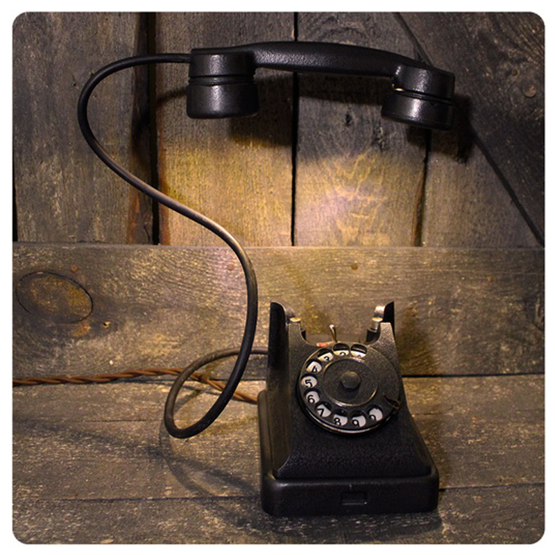 Настольная лампа Soviet Telephone I Черный Настольная лампа Soviet Telephone I Черный в Липецке | Loft Concept