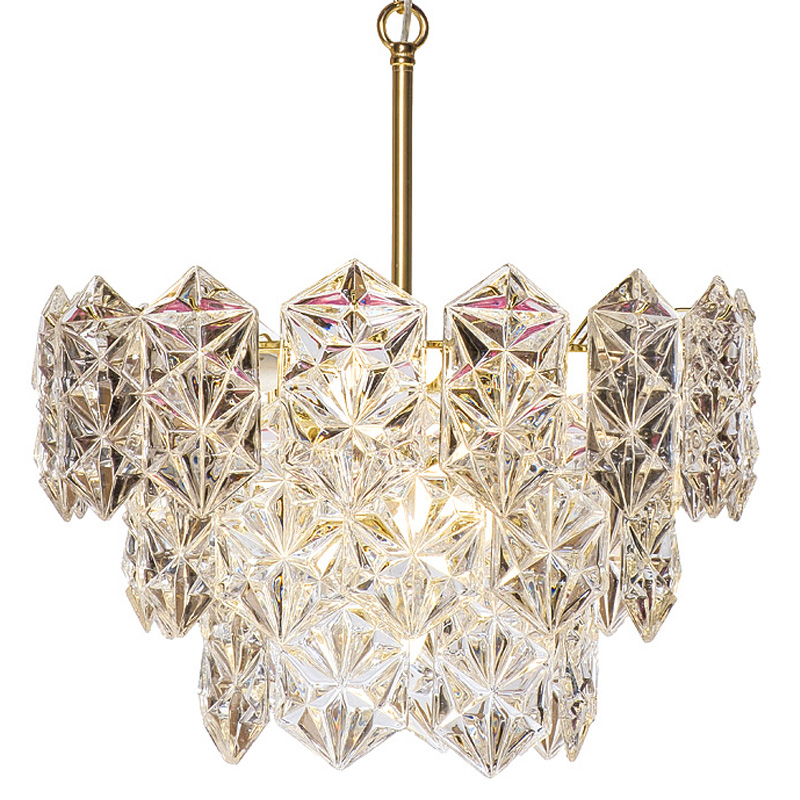 Люстра Tiers Crystal Edna Chandelier Золотой Люстра Tiers Crystal Edna Chandelier Золотой в Липецке | Loft Concept