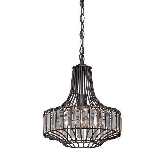 Люстра Glass Plate Pendant #5 Black Черный Люстра Glass Plate Pendant #5 Black Черный в Липецке | Loft Concept