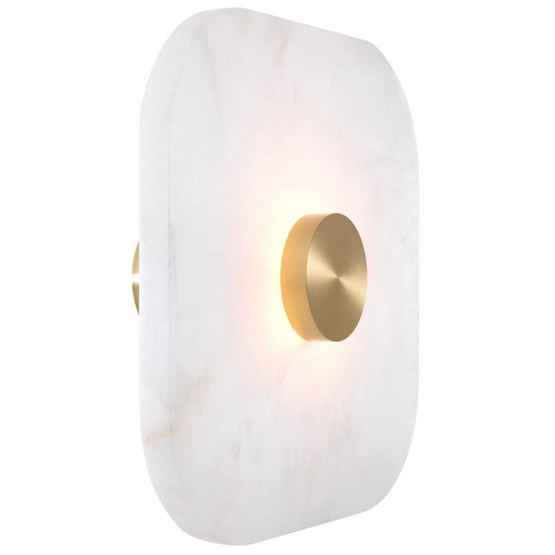 Бра Eichholtz Wall Lamp Aguaron L Латунь Белый Бра Eichholtz Wall Lamp Aguaron L Латунь Белый в Липецке | Loft Concept