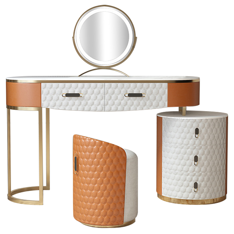 Трельяж Kathryn Bedroom Dressing Table Orange Белый Оранжевый Золотой Трельяж Kathryn Bedroom Dressing Table Orange Белый Оранжевый Золотой в Липецке | Loft Concept