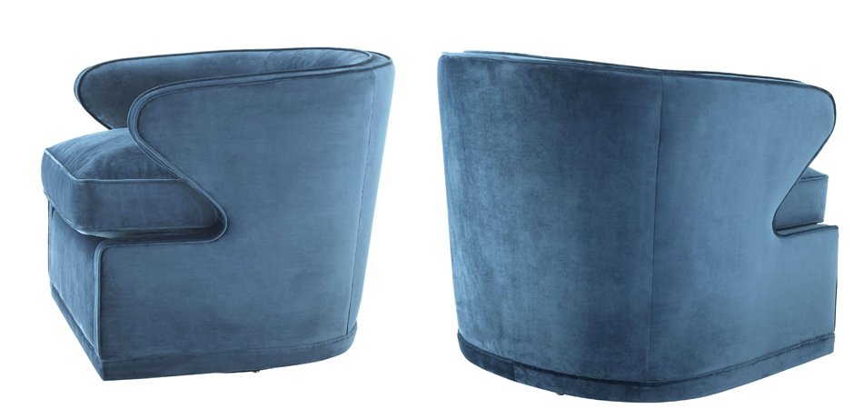 Кресло Eichholtz Chair Dorset Blue Кресло Eichholtz Chair Dorset Blue - Loft-Concept в Липецке
