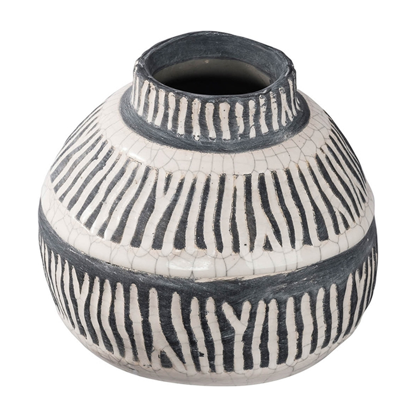 Ваза Kamaria Vase S Серый Белый Ваза Kamaria Vase S Серый Белый в Липецке | Loft Concept