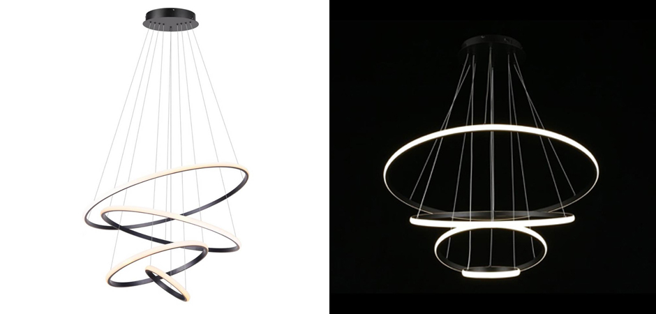Люстра Ring Horizontal Trio black 80+60+40+20 Люстра Ring Horizontal Trio black 80+60+40+20 - Loft-Concept в Липецке