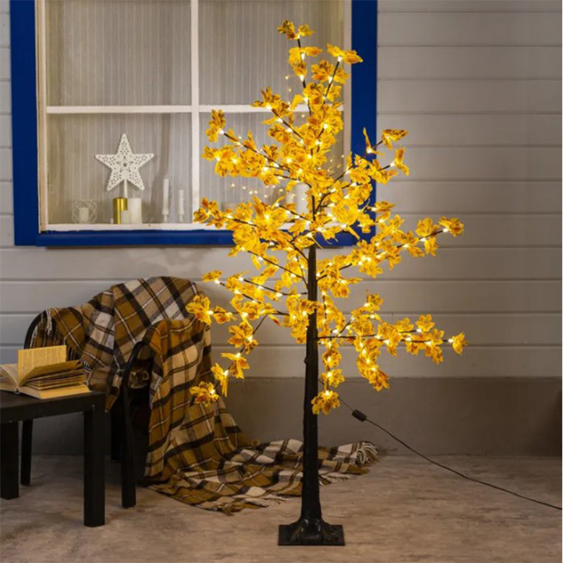Светодиодное дерево Maple Yellow Желтый Черный Светодиодное дерево Maple Yellow Желтый Черный в Липецке | Loft Concept