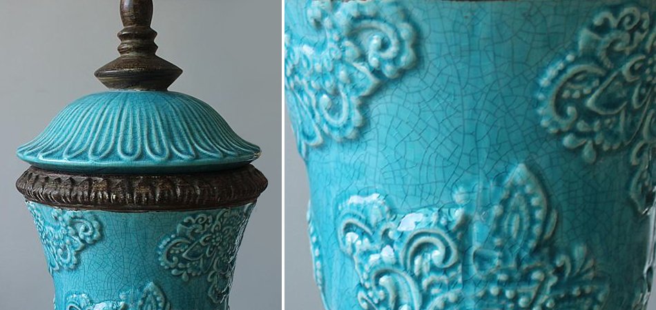 Кубок с крышкой керамика Turquoises Cup Кубок с крышкой керамика Turquoises Cup - Loft-Concept в Липецке