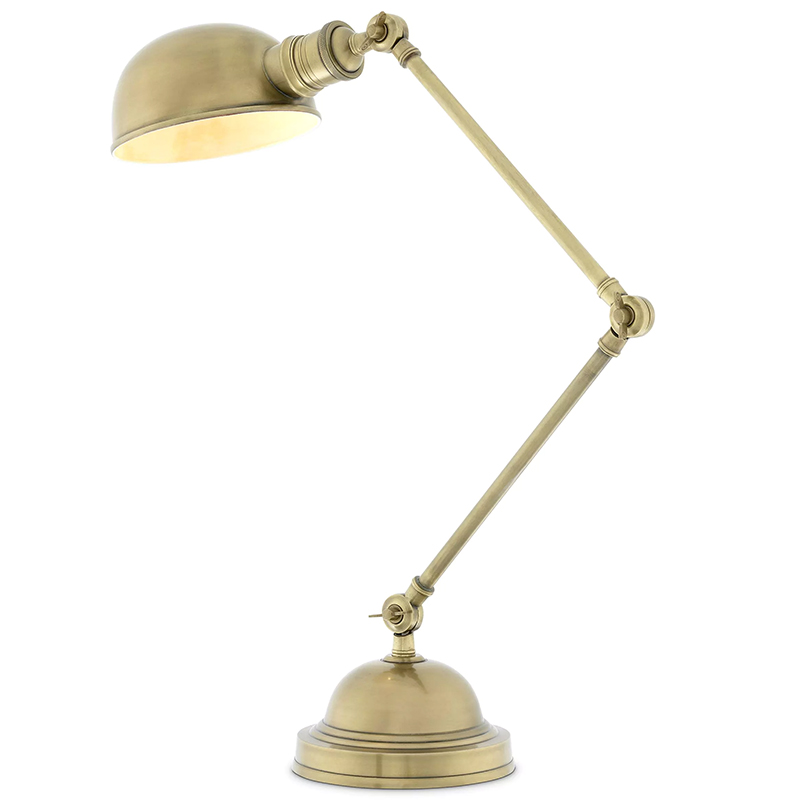 Настольная лампа Eichholtz Desk Lamp Soho Винтажная латунь Латунь Настольная лампа Eichholtz Desk Lamp Soho Винтажная латунь Латунь в Липецке | Loft Concept
