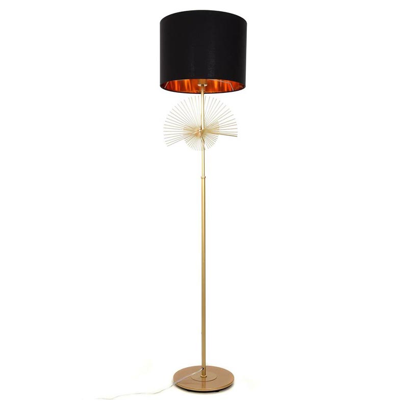 Торшер Genoveva Floor lamp black Черный Золотой Торшер Genoveva Floor lamp black Черный Золотой в Липецке | Loft Concept