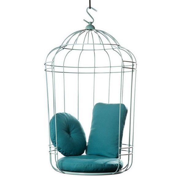 Подвесное кресло "клетка" Swing chair Cage Тёмный циан Дымчатая Роза Серый Терракотовый Желтый Подвесное кресло "клетка" Swing chair Cage Тёмный циан Дымчатая Роза Серый Терракотовый Желтый в Липецке | Loft Concept