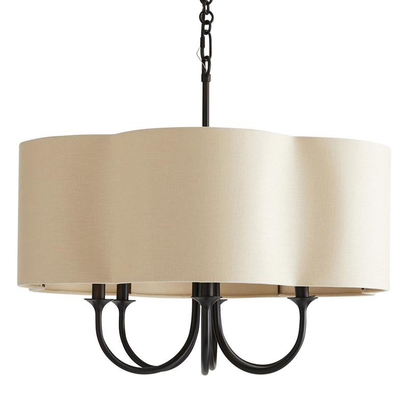 Люстра Vitorino Black Chandelier Бежевый Черный Люстра Vitorino Black Chandelier Бежевый Черный в Липецке | Loft Concept