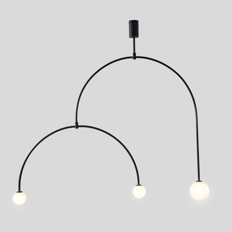 Люстра Fontana Amorosa Three Black Черный Белый Люстра Fontana Amorosa Three Black Черный Белый в Липецке | Loft Concept