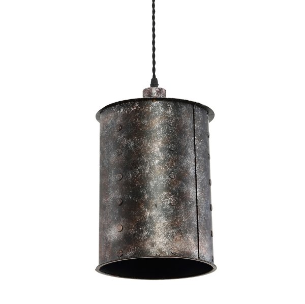 Подвесной светильник Old Metal Long Cylinder Подвесной светильник Old Metal Long Cylinder в Липецке | Loft Concept