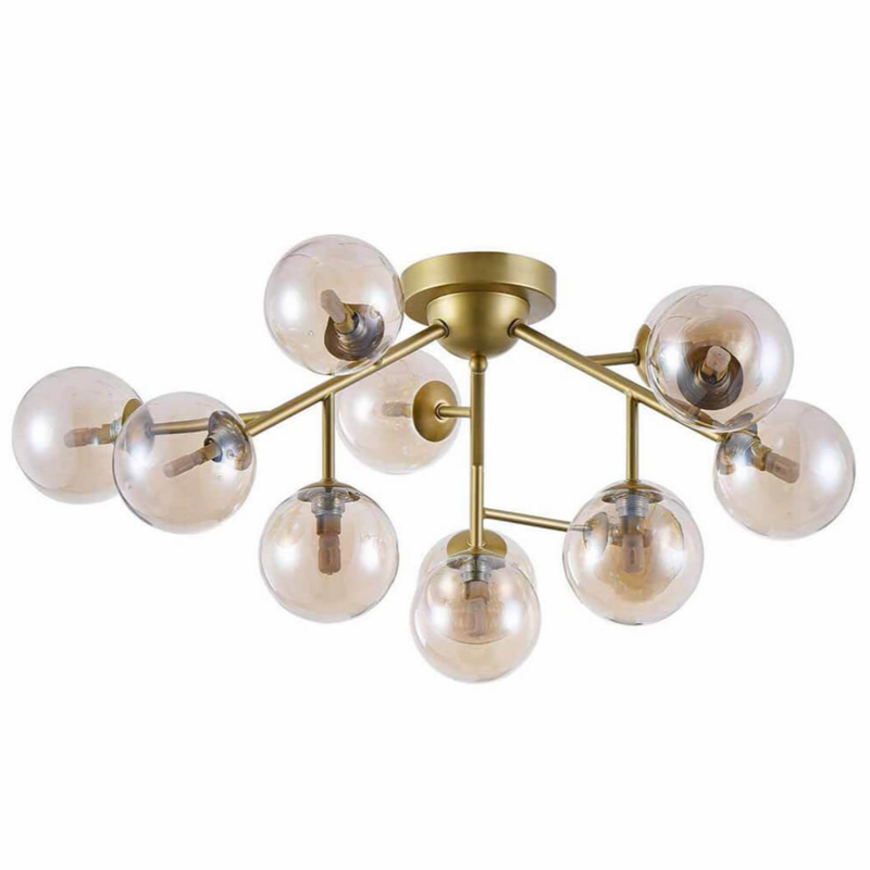 Потолочный Светильник Berries Chandelier Amber 60 матовое золото Янтарь (Amber) Потолочный Светильник Berries Chandelier Amber 60 матовое золото Янтарь (Amber) в Липецке | Loft Concept