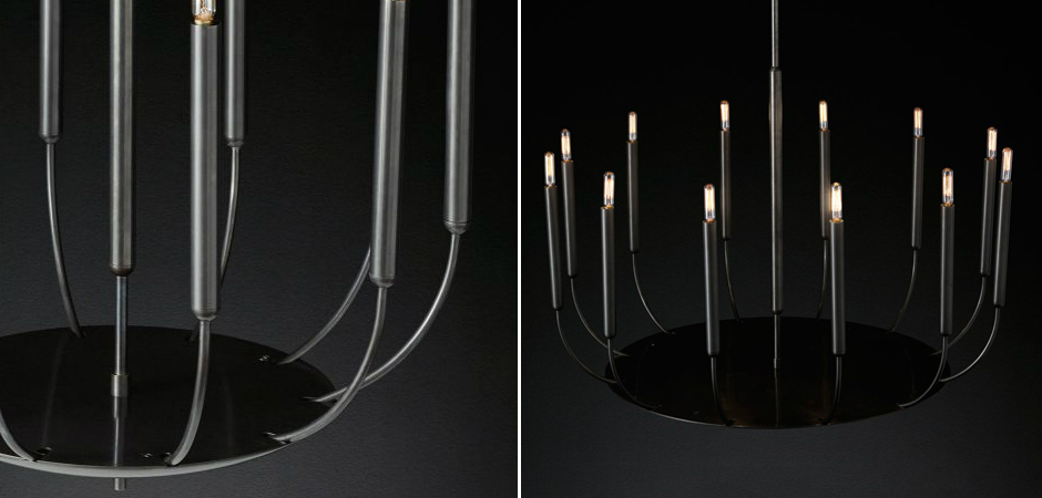 Люстра RH Quenouilles Round Chandelier black Люстра RH Quenouilles Round Chandelier black - Loft-Concept в Липецке