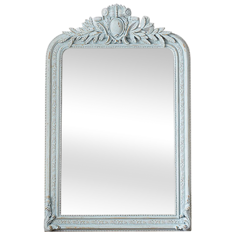 Зеркало Polastron Mirror Pastel Blue Винтажный голубой Зеркало Polastron Mirror Pastel Blue Винтажный голубой в Липецке | Loft Concept