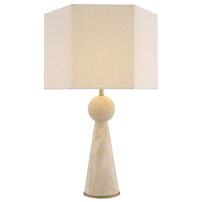 Настольная лампа Eichholtz Table Lamp Novak Белый Бежевый Настольная лампа Eichholtz Table Lamp Novak Белый Бежевый в Липецке | Loft Concept