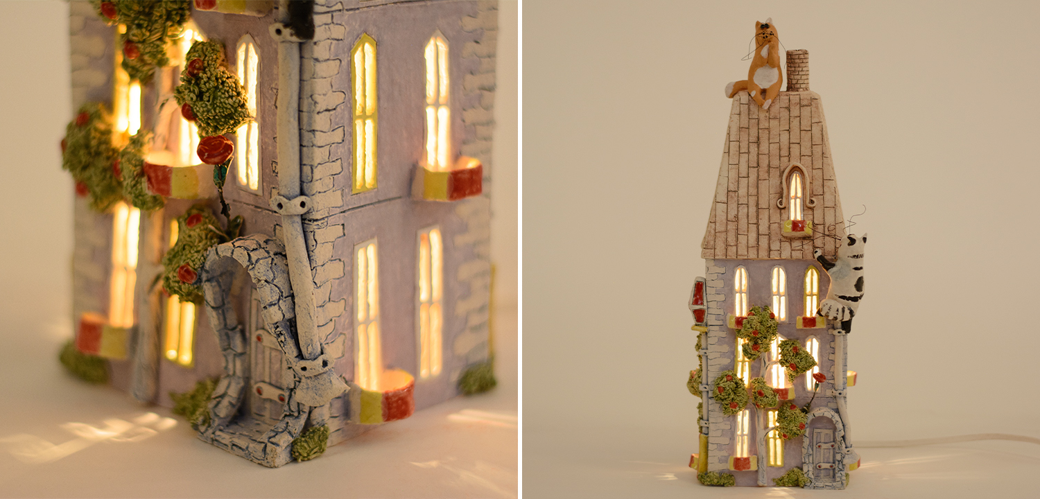 Ночник Домик Two Cats - фото