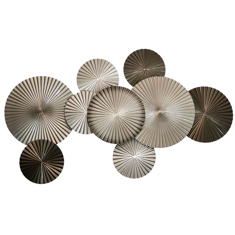 Арт-объект Apollo Champagne and Brown Wall Plaque Disc 9 Золотой Шампань Коричневый Арт-объект Apollo Champagne and Brown Wall Plaque Disc 9 Золотой Шампань Коричневый в Липецке | Loft Concept