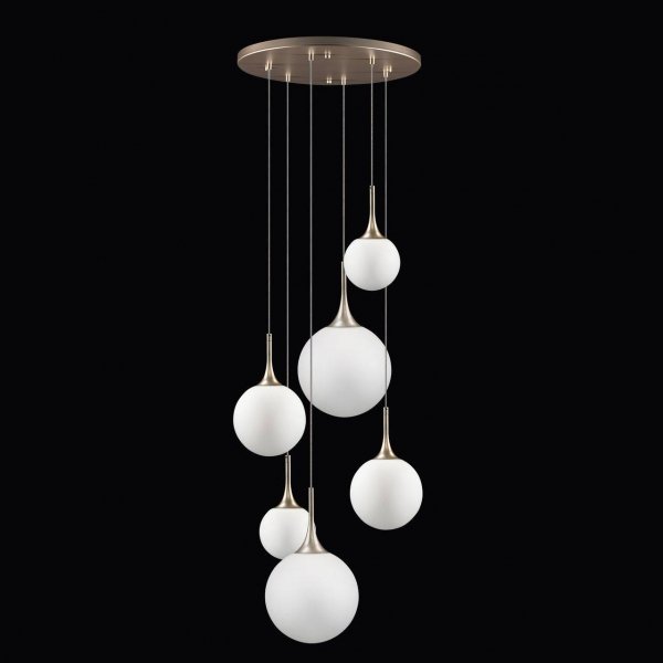 Люстра Whitley Chandelier Round 6 Глянцевое золото Люстра Whitley Chandelier Round 6 Глянцевое золото в Липецке | Loft Concept