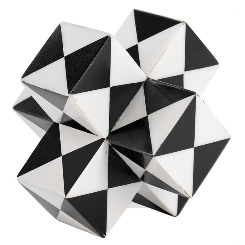 Статуэтка Geometric Figure black and white Черный Белый Статуэтка Geometric Figure black and white Черный Белый в Липецке | Loft Concept