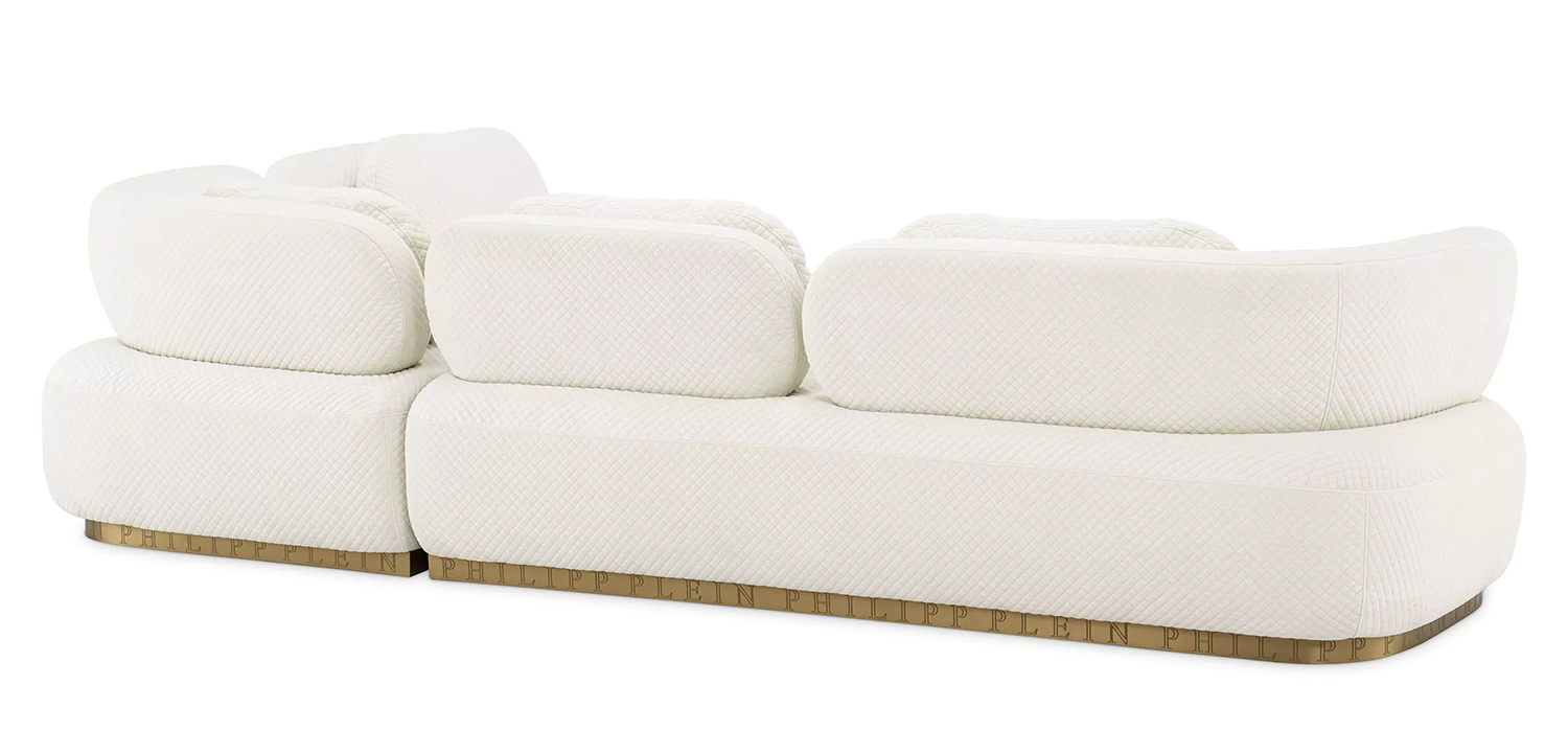 Диван Philipp Plein Sofa Signature Lounge Белый - фото №2