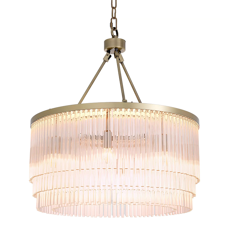 Люстра Eichholtz Hector S Brass Латунь Прозрачное Стекло Люстра Eichholtz Hector S Brass Латунь Прозрачное Стекло в Липецке | Loft Concept