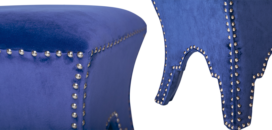 Пуф Pouf Blue Velor Пуф Pouf Blue Velor - Loft-Concept в Липецке