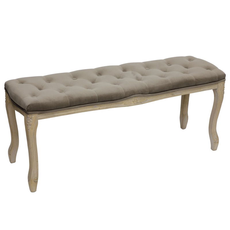 Банкетка French Provence Farmhouse Bench grey Бежево-серый Банкетка French Provence Farmhouse Bench grey Бежево-серый в Липецке | Loft Concept