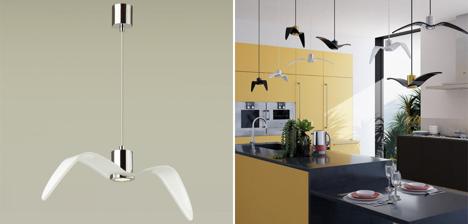 Подвесной светильник Seagull Chrome белый Подвесной светильник Seagull Chrome белый - Loft-Concept в Липецке