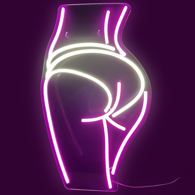 Неоновая настенная лампа Intrigue Neon Wall Lamp Лиловый Желтый Неоновая настенная лампа Intrigue Neon Wall Lamp Лиловый Желтый в Липецке | Loft Concept