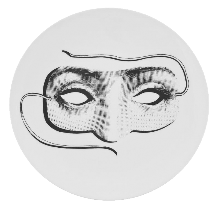 Декоративная тарелка Fornasetti 060 Черный в Липецке | Loft Concept 