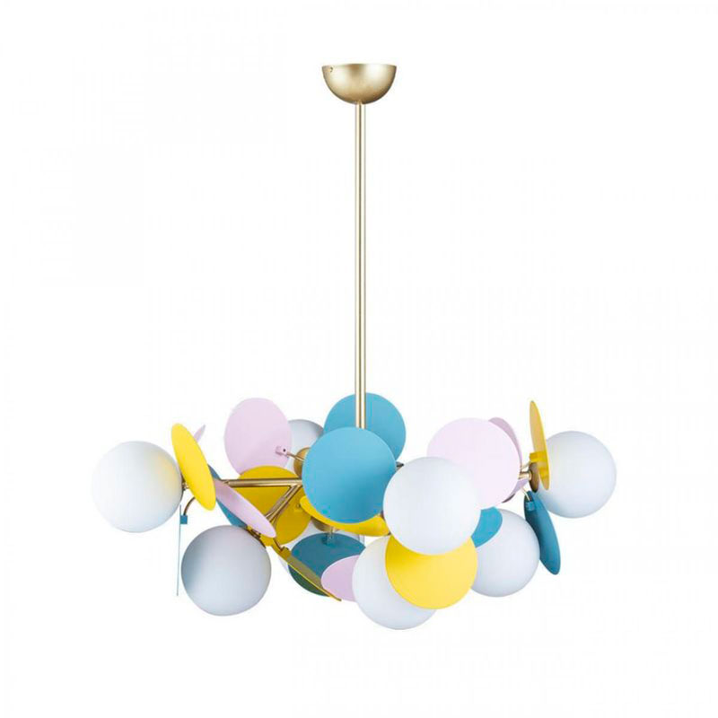 Люстра MATISSE Chandelier multicolor 8 ламп Мульти Золотой Люстра MATISSE Chandelier multicolor 8 ламп Мульти Золотой в Липецке | Loft Concept