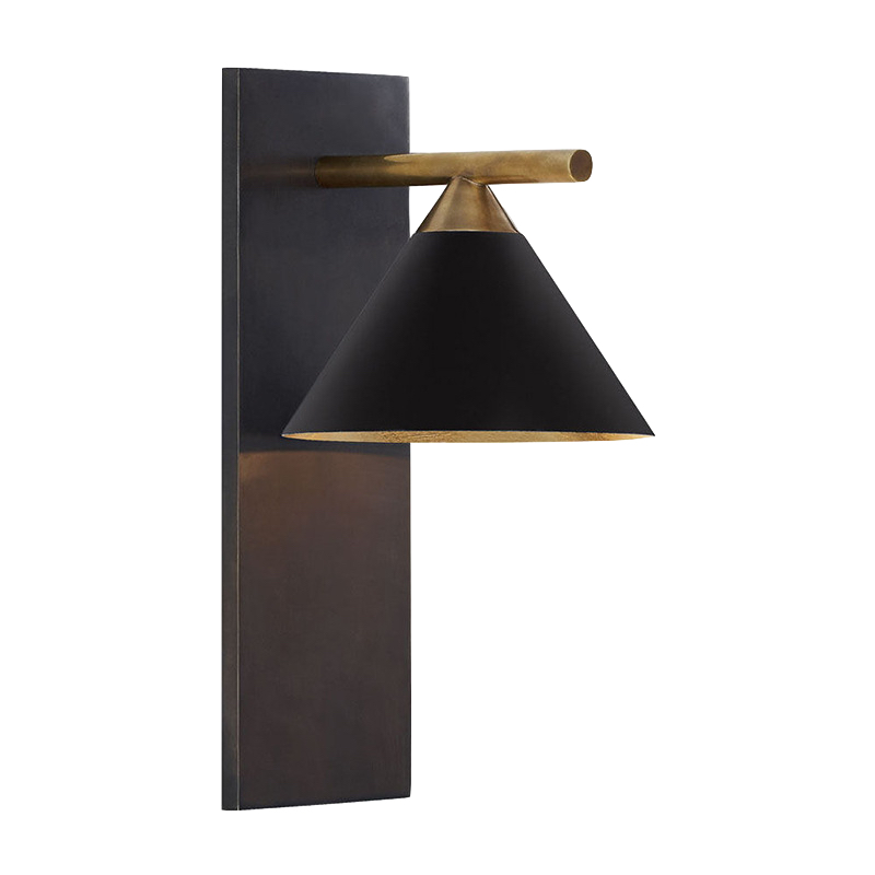 Бра CLEO SCONCE wall lamp Black Латунь Черный в Липецке | Loft Concept 